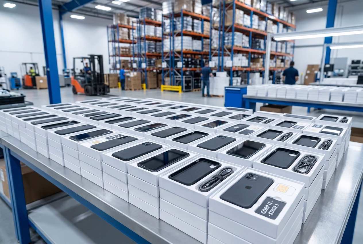 How to reduce mobile device deployment costs using bulk staging and kitting.