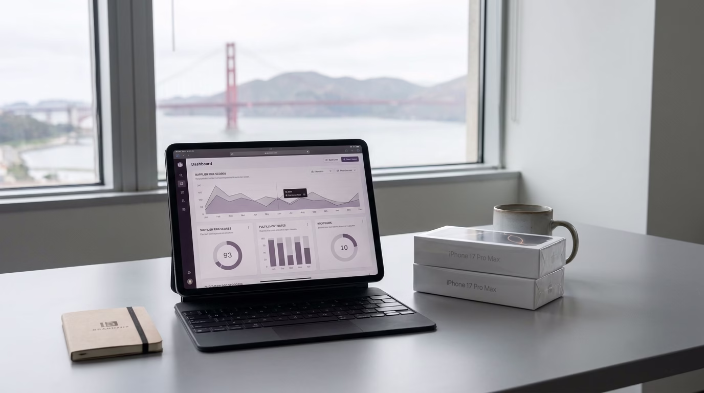 AI mobile device procurement supplier vetting dashboard